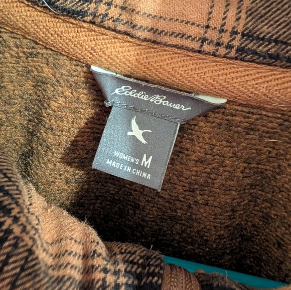 Eddie Bauer Heavy Hoodie - Mustard Brown Color (med but fits more like a small) - Picture 6 of 10